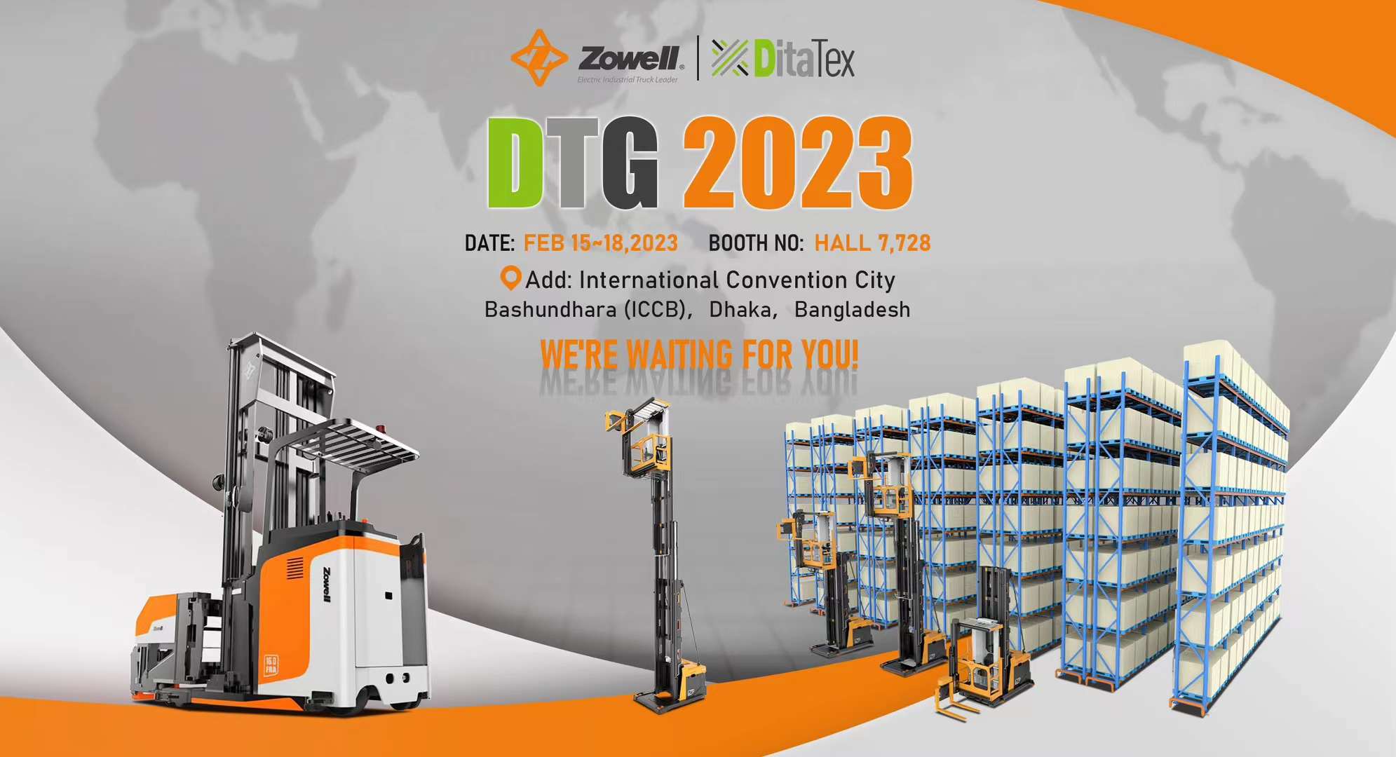 DTG 2023 Exhibition: Zowell and DitaTex at International Convention City Bashundhara (ICCB) in Bangladesh